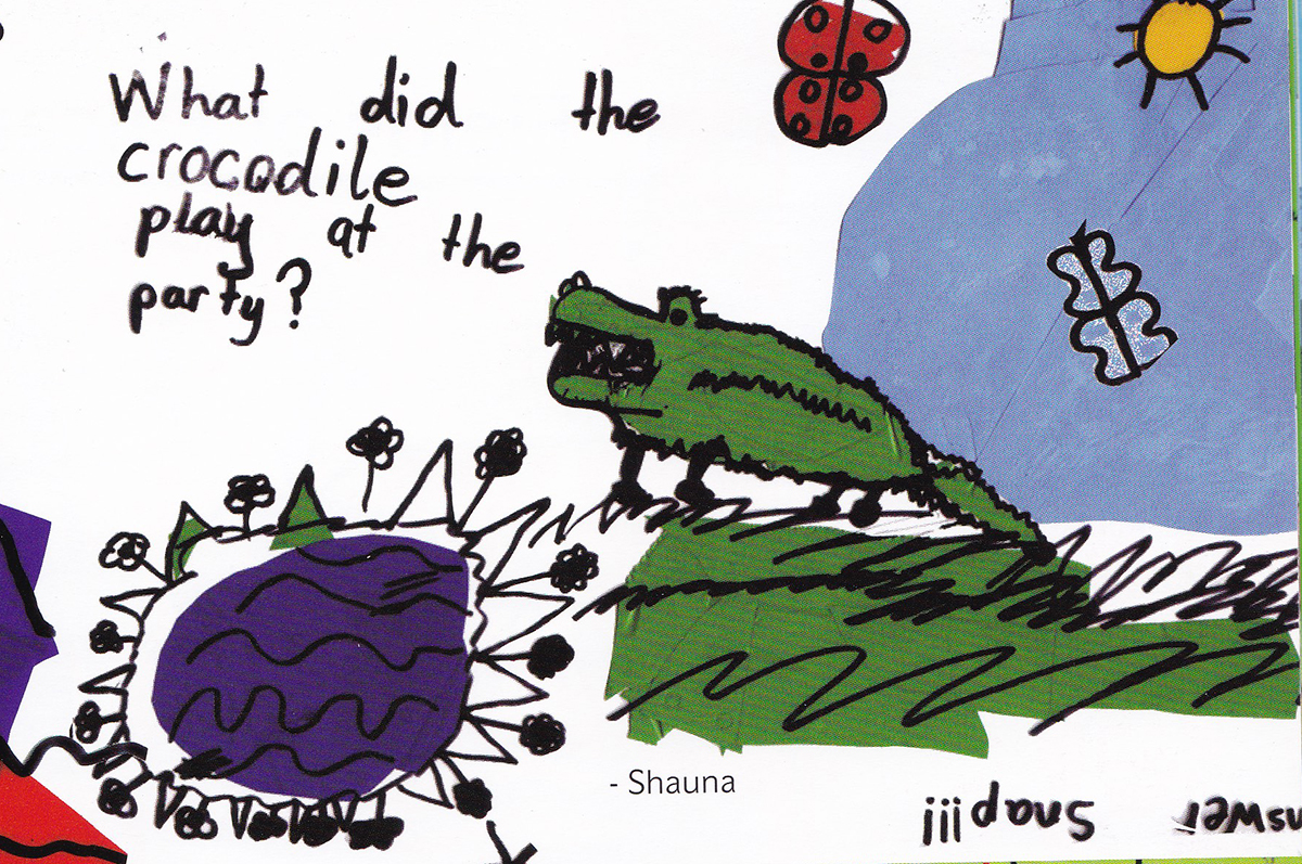 This is the place I like best - book by Kids Own - Joke with drawing about crocodile