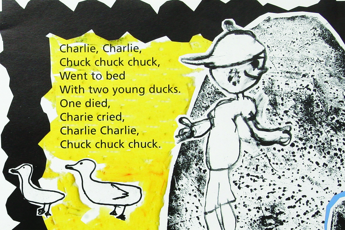 Rhyme and illustration about a duck in Kids Own book