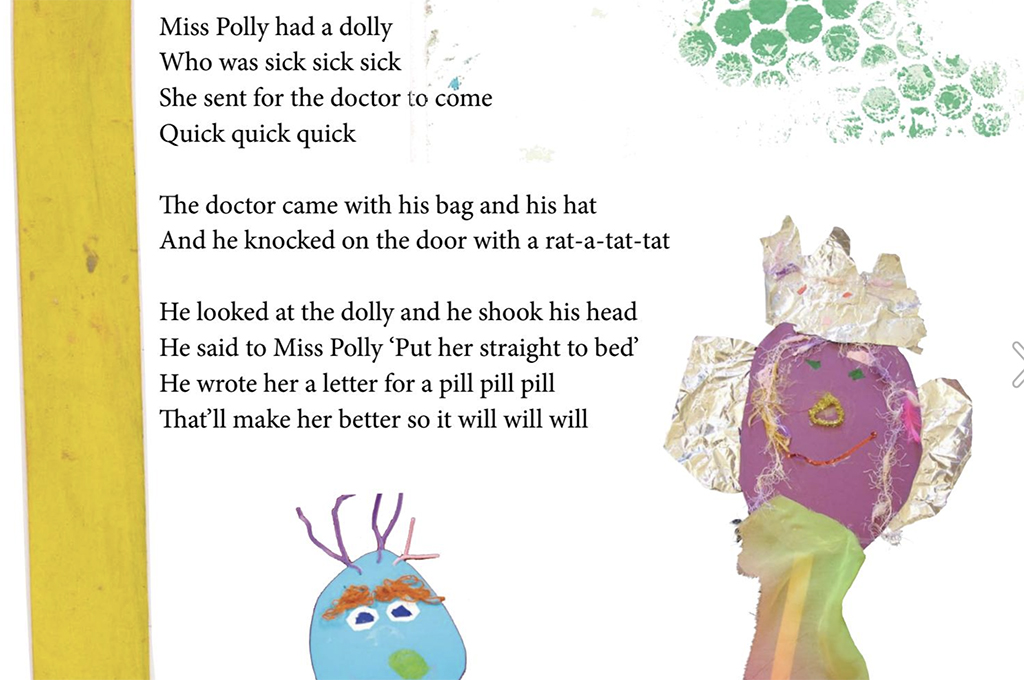 Wiggly Woo agus a Chairdre - children nursery rhyme book by Kids' Own