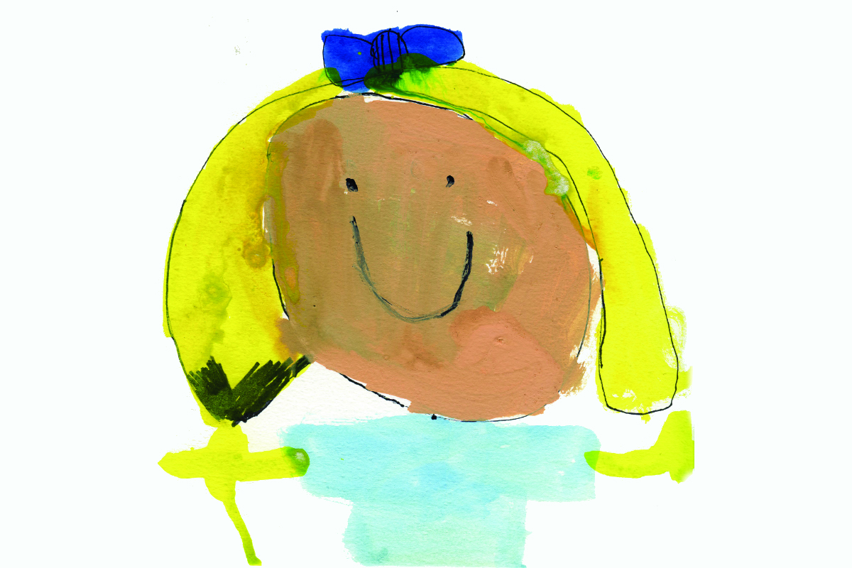 paint on paper from SMILE book project