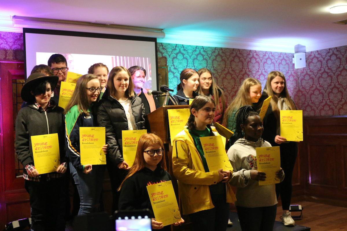 Participants at the Launch Event | Young Writers Project | Kids Own Publishing Partnership