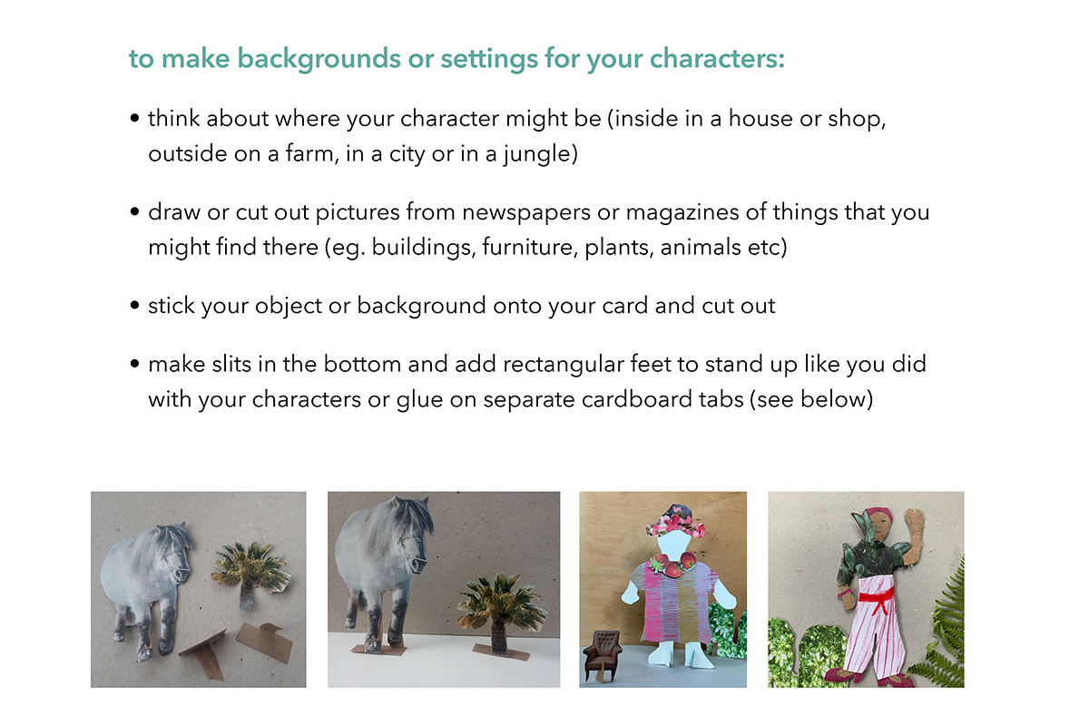 Page 7 - Anna Spearman guide to making paper standing figures - Kids Own art project online