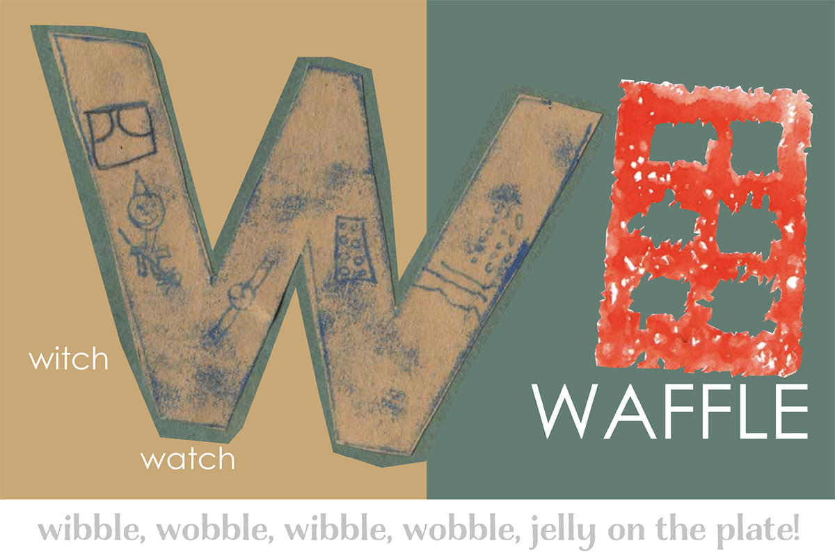 W is for waffle - A to Z and back again - Alphabet book by Kids Own Publishing