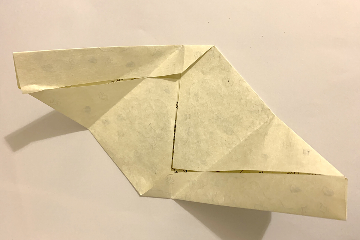 Secret letter on the inside of the envelope