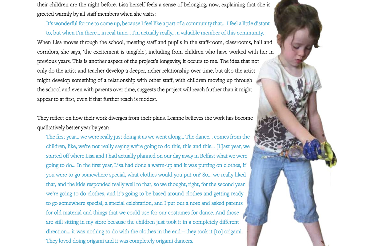 Text and image from Open Spaces book , Kids Own Publishing