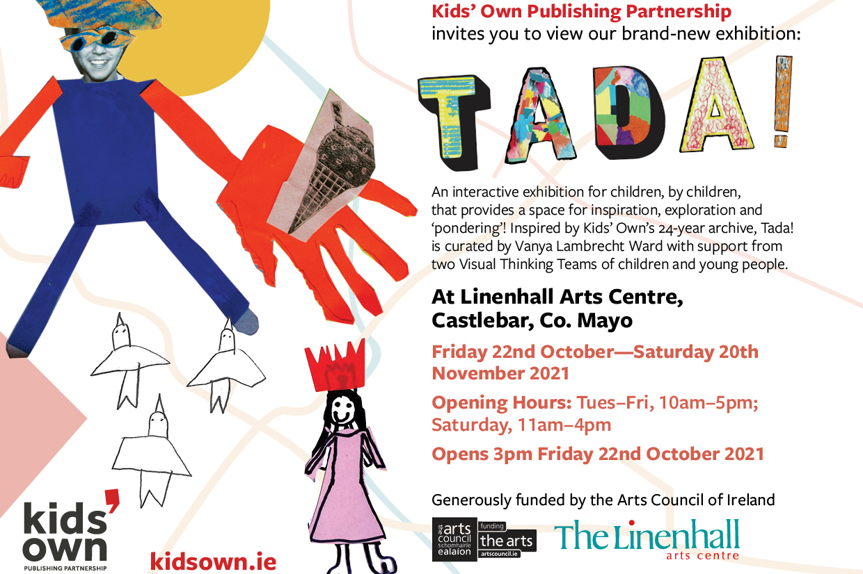 Invite to TADA! exhibition in Linenhall Arts Centre Castlebar
